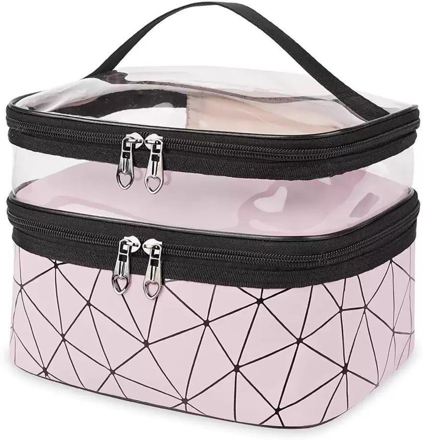 SRYFIT Travel Vanity Bags for Women Girls Pack of 1 Pink Travel Cosmetic Bag Vanity Box Price in India Buy SRYFIT Travel Vanity Bags for Women Girls