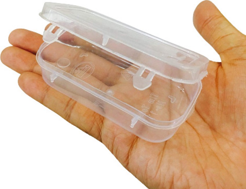 Buy pmw - Small Tiny Containers Plastic Clear Boxes with Screw lid