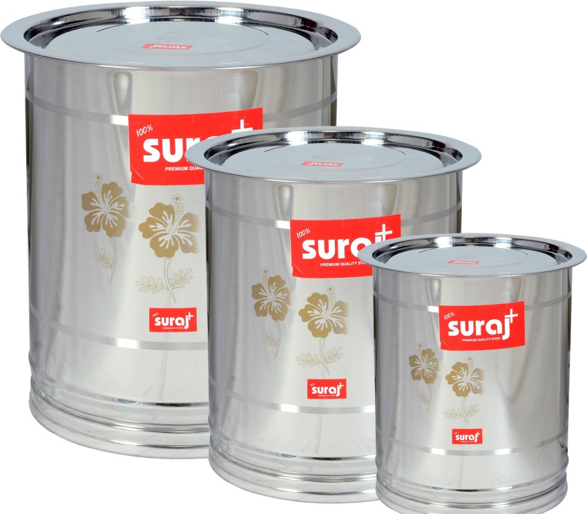 suraj Stainless Steel Box Set 30Kg atsuraj Stainless Steel Box Set 30Kg at  