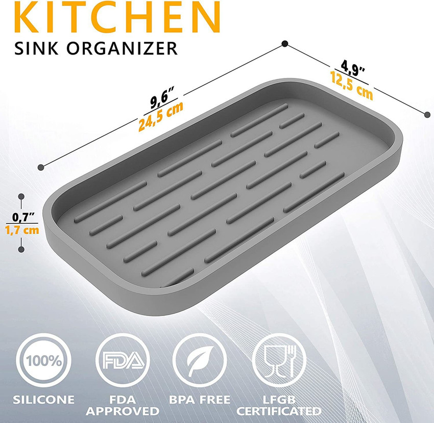 HOME 99 Kitchen Sink Organizer Silicone Sponge Holder Storage Tray Sink Sponge Holder Price in India Buy HOME 99 Kitchen Sink Organizer Silicone Sponge Holder Storage Tray