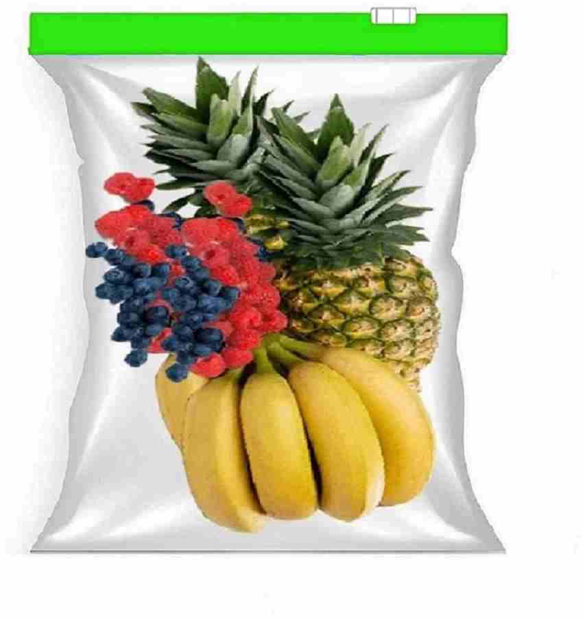 10pcs Reusable Fresh Zipper Bag For Food Plastic Bags Fruit