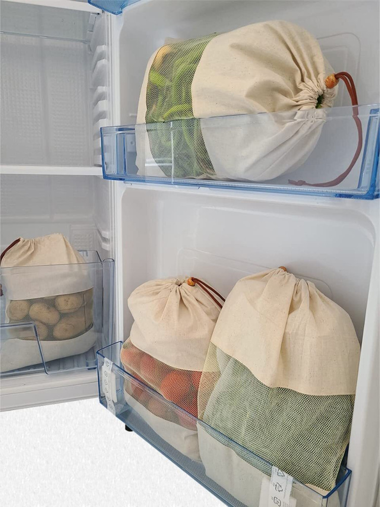 Vegetable cotton bag for fridge hotsell