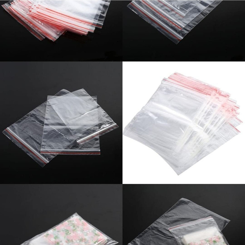 100 4x5 Zip Lock Plastic Baggies 