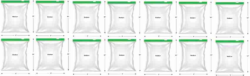 Buy PAYSAR Pack of 20 Ziplock Pouch Veg Bag, Ziplock Bag For