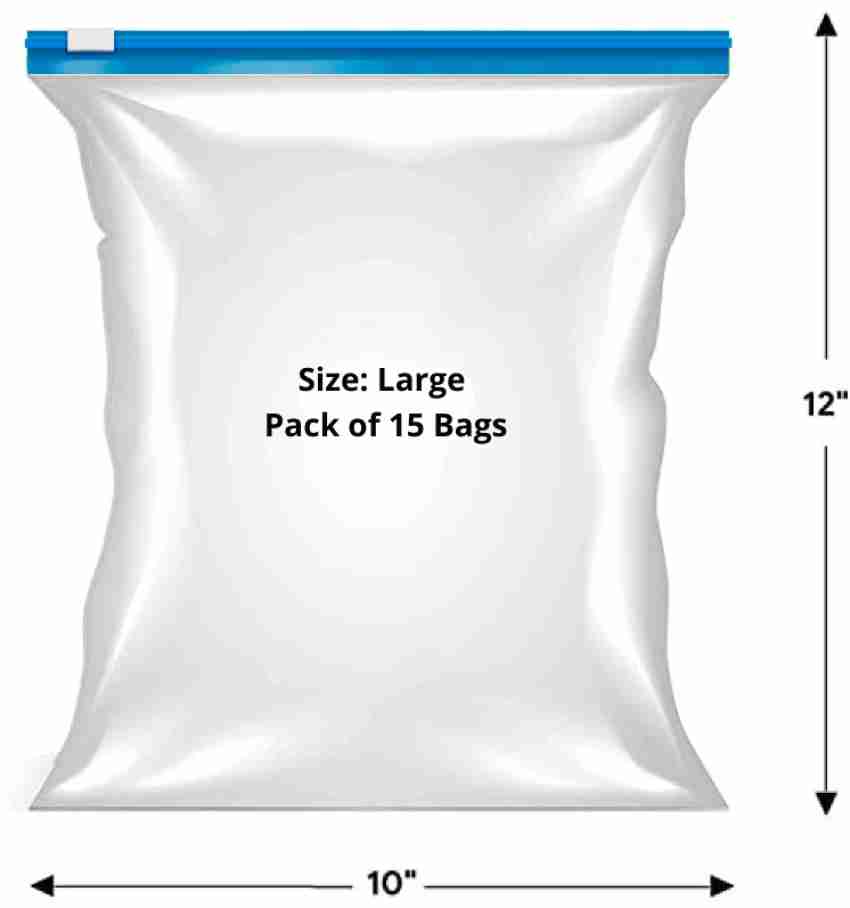 Ziploc Slider Bags, All-Purpose Storage, Gallon, 15 bags