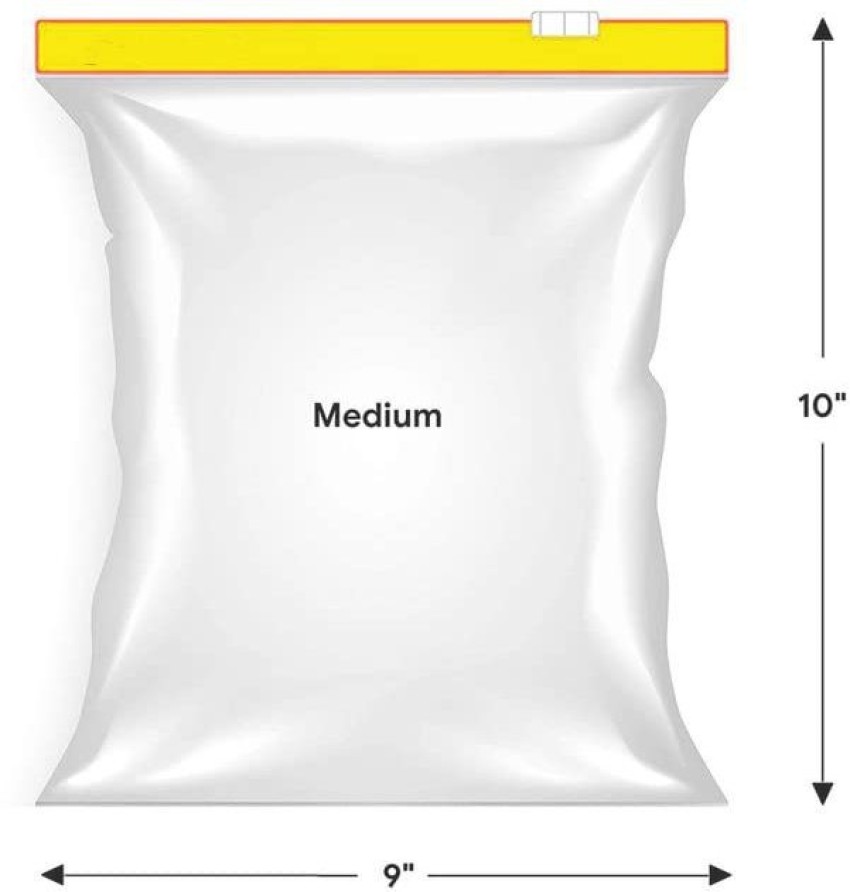 FREDBETT Slider Freezer Storage Bags With Expandable Bottom 