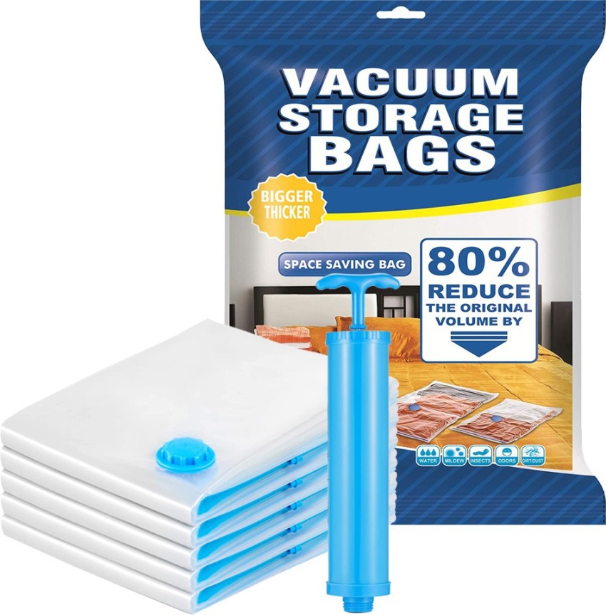 Hot Vacuum Bag Storage Organizer Transparent Border Foldable Extra