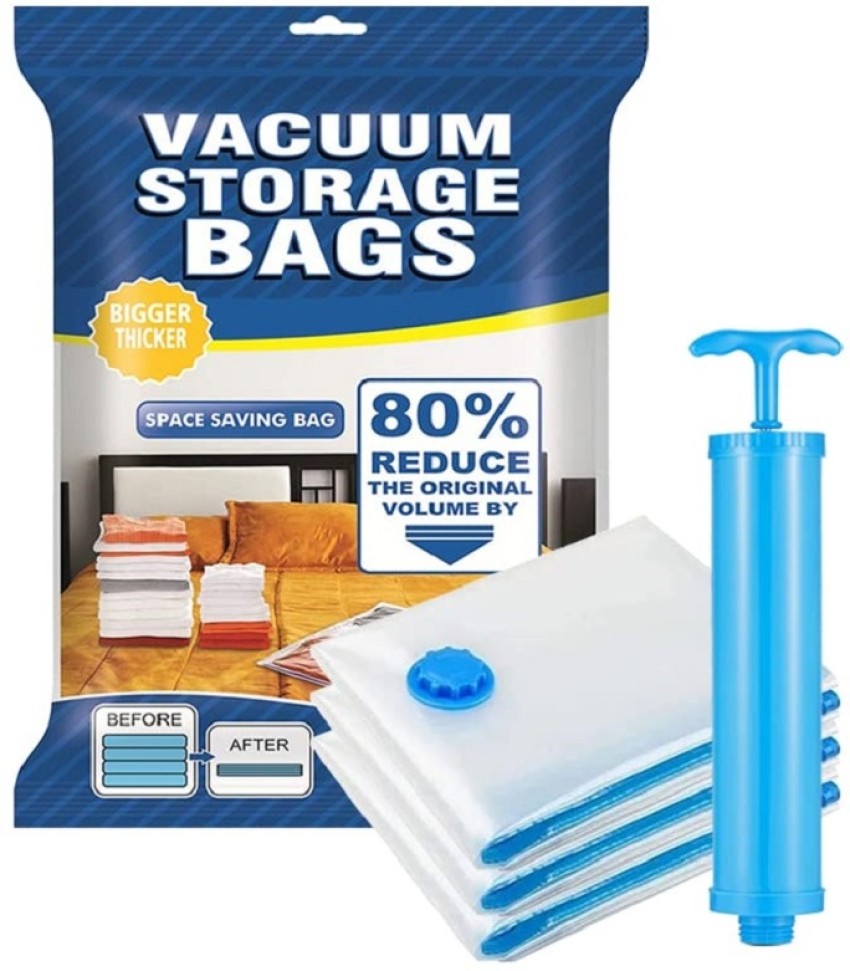 Reusable Vacuum Storage Bags Ziplock Space for Travel