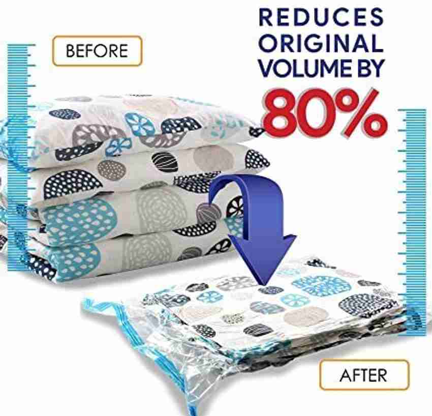 niava Vacuum Storage Bags for Comforters Blankets Pillows Travel Space Saver Seal Bag Travel Storage Vacuum Bags Price in India Buy niava Vacuum Storage Bags for Comforters Blankets Pillows Travel Spa...