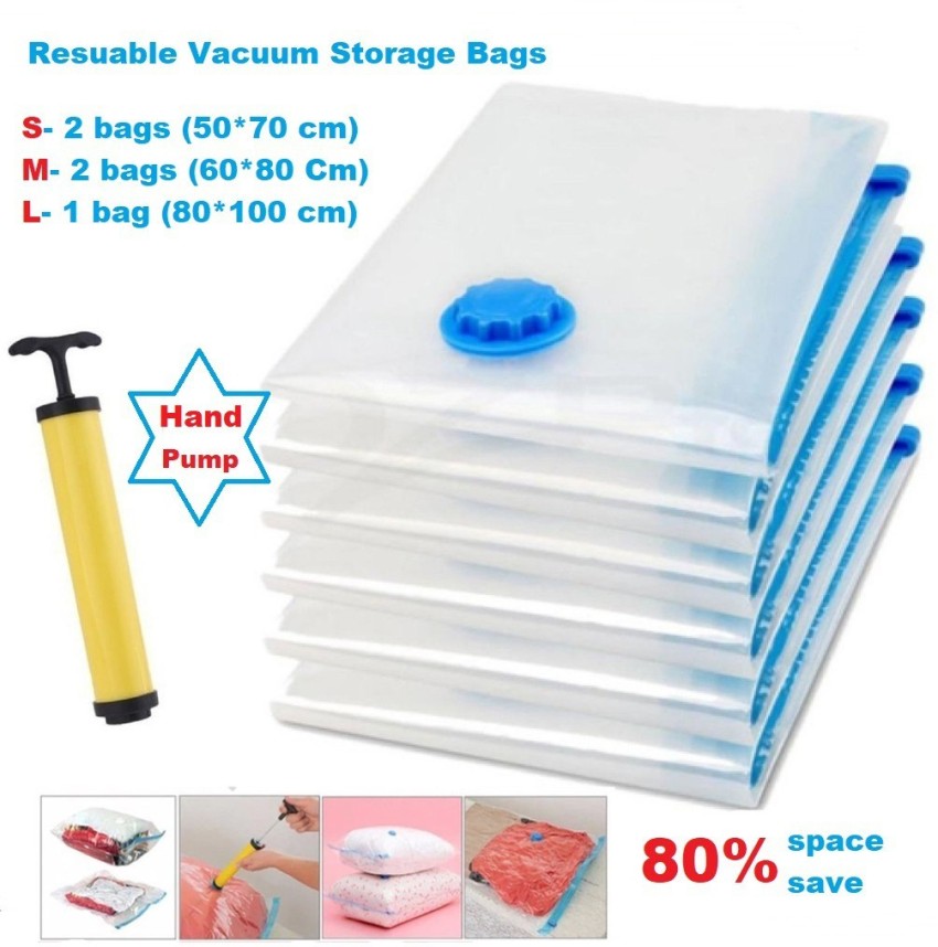 Buy Birud Reusable Vacuum Bags Space Saver Quit Vacuum Plastic