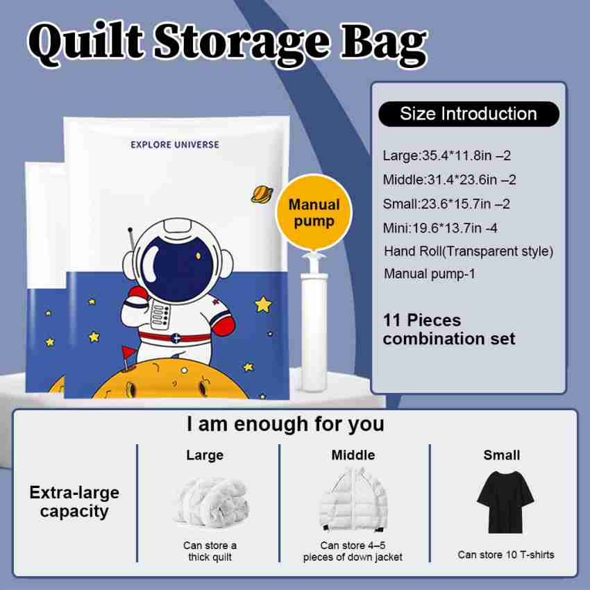 10pcs Vacuum Storage Bags,Travel Storage Compression Bags with