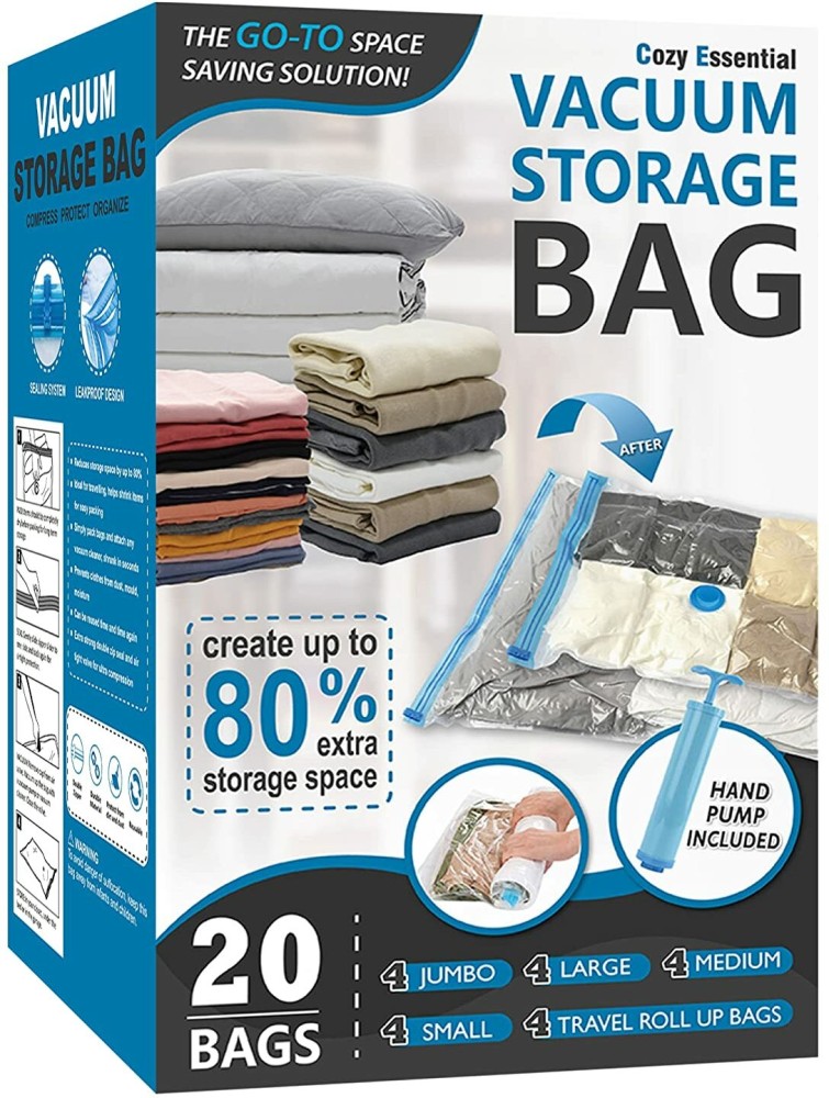 Simple Houseware Space Saver 15 Vacuum Storage Bags 2 x Jumbo 5 x Extra  Large 4 x Large 4 x Medium  Amazonin Home  Kitchen