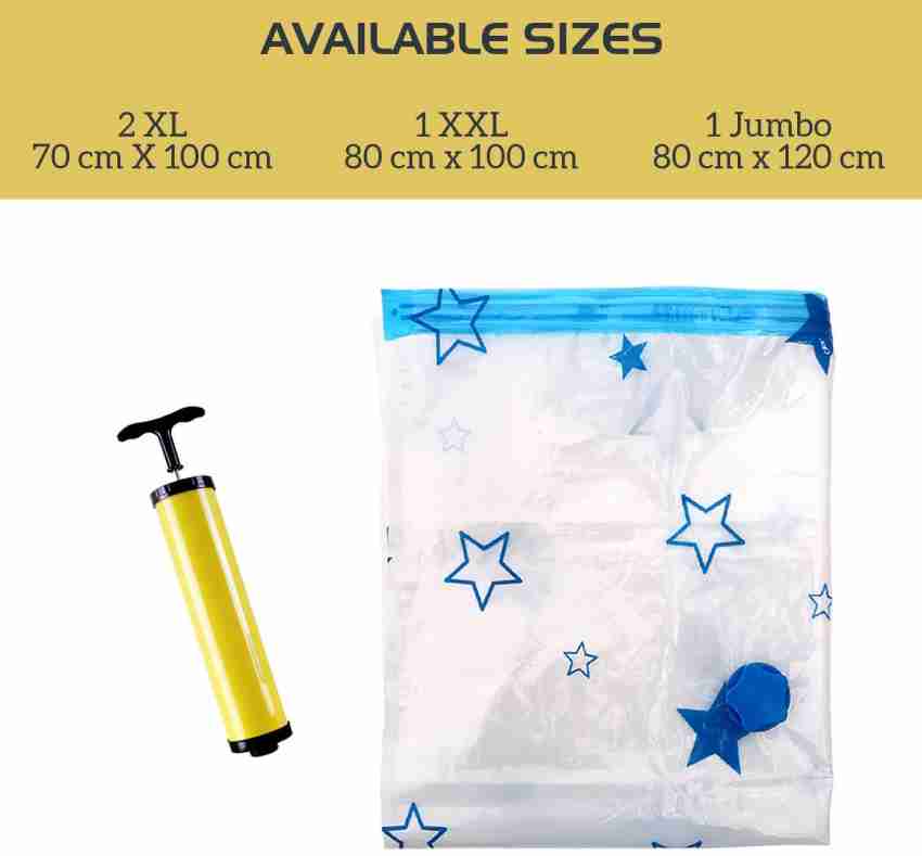 ABOUT SPACE Reusable Vacuum Storage Bags - 1 Jumbo (80 X 120 cm