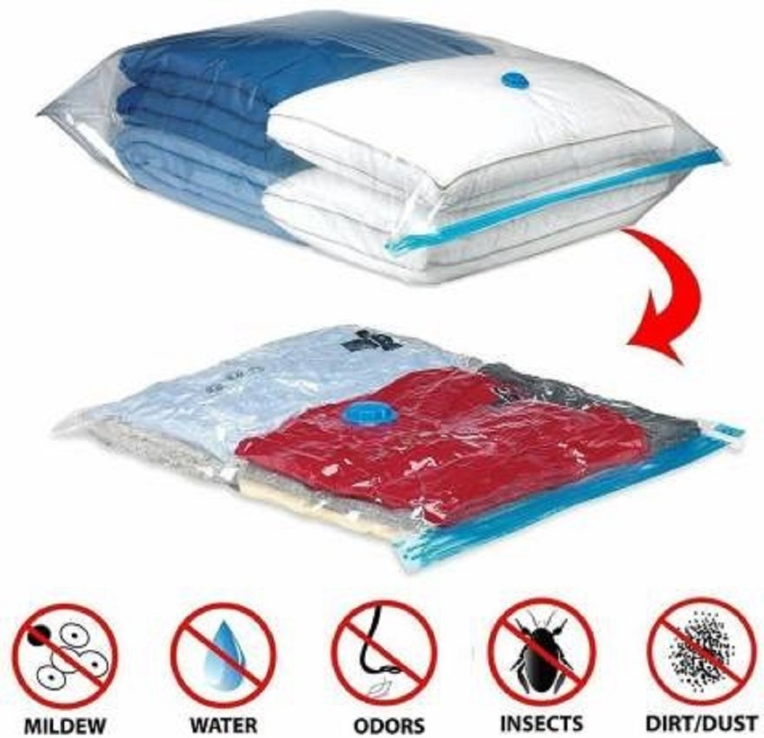 8 Pcs Space Bags Vacuum Storage Bags Space Saver Bags with Pump for Comforters  Blankets Clothes Pillows, Compression Bags with Travel (60cm x 40cm) price  in UAE,  UAE