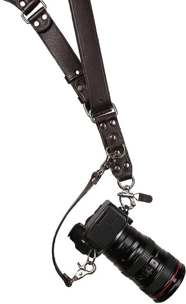Buy Ledereign Leather Dual Camera Strap with Snap Shackle Hooks  Perfect  Double Camera Belt (Classic Tan) Online at Low Prices in India 