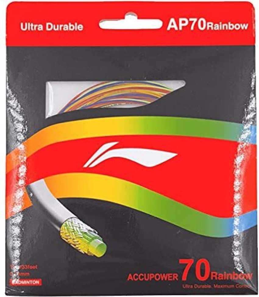 LI-NING AP 70 RAINBOW (Multi Colour) 0.7 Badminton String - 10 m