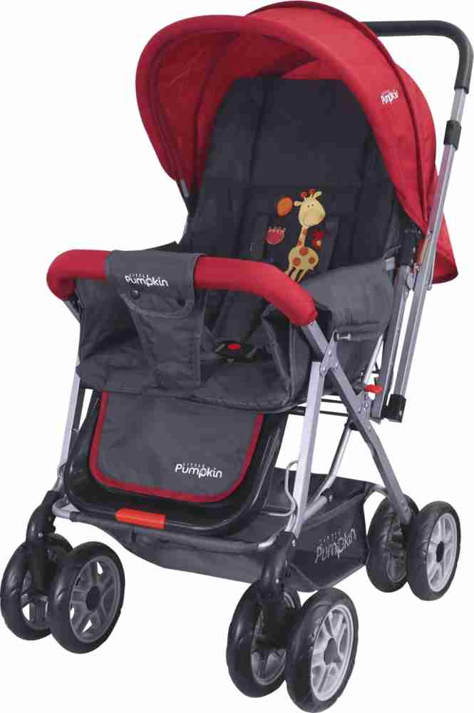 LITTLE Pumpkin Kiddie Kingdom Baby Stroller Pram for kids (Red Black)  Stroller - Buy Stroller in India