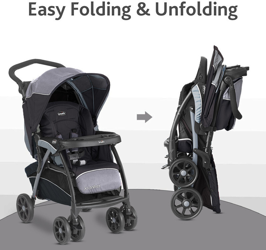 Chicco Cortina Cx Stroller Jet Black Stroller Buy Stroller in India Flipkart