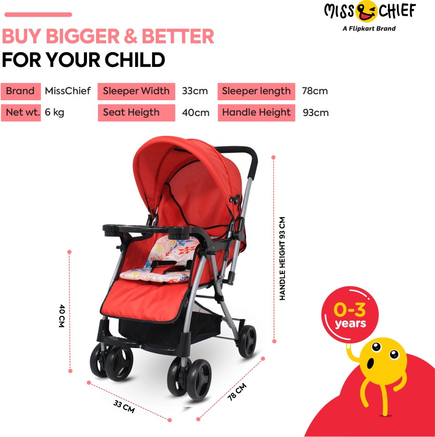 Miss Chief by Flipkart Lightweight Easy Folding with Cushion