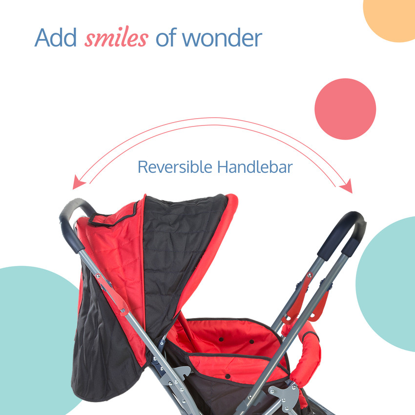 LuvLap Starshine Stroller Pram Easy Fold for Newborn Baby Kids 0
