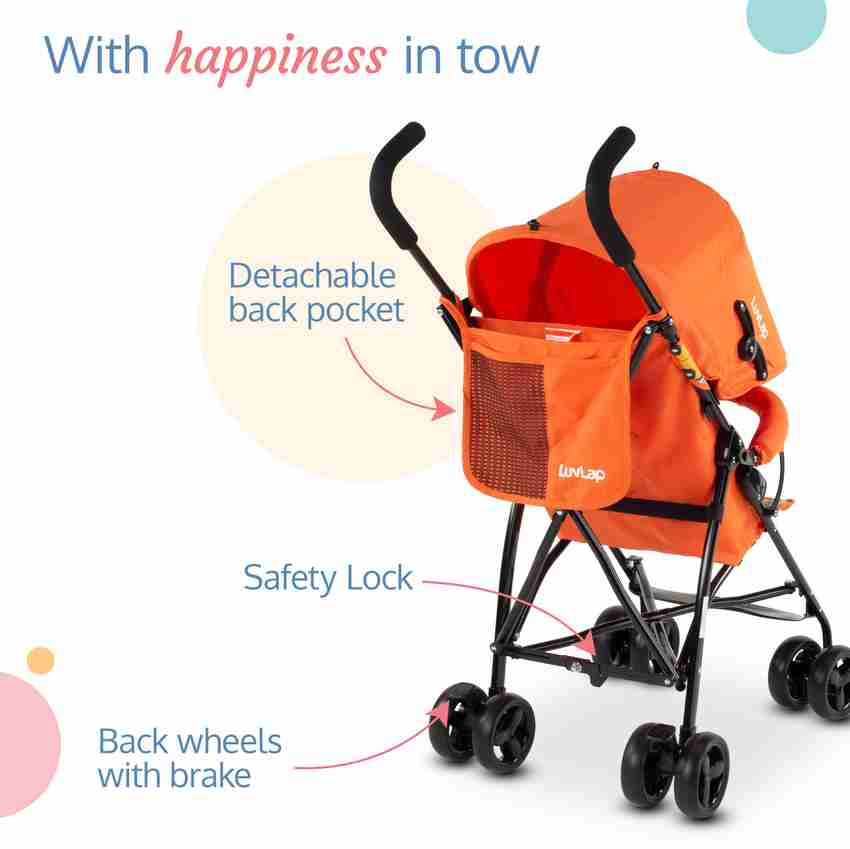 LuvLap Tutti Frutti Stroller Buggy Compact Travel Friendly for Baby Kids 6 36 Month Stroller Buy Stroller in India Flipkart
