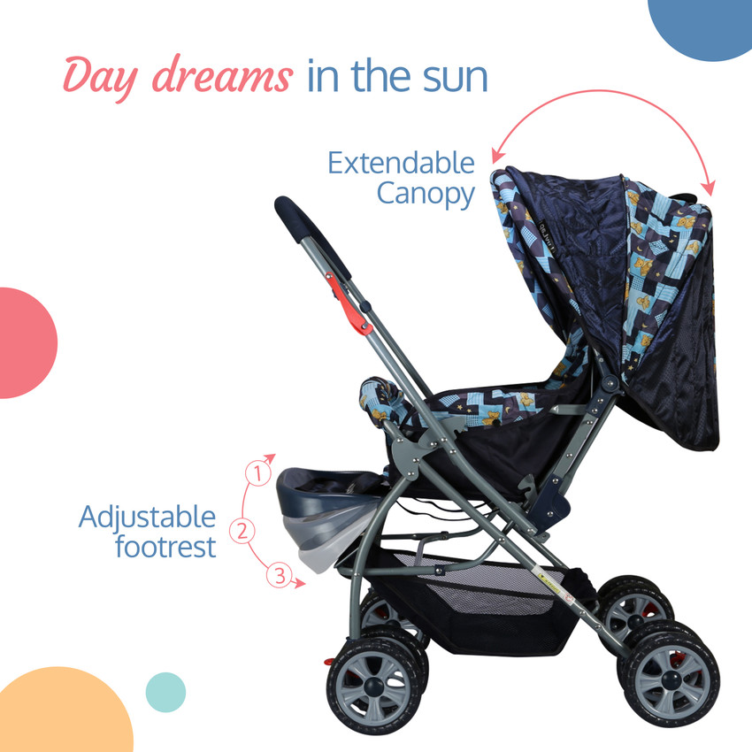 LuvLap Starshine Stroller Pram Easy Fold for Newborn Baby Kids 0 3 Years Stroller Buy Stroller in India Flipkart