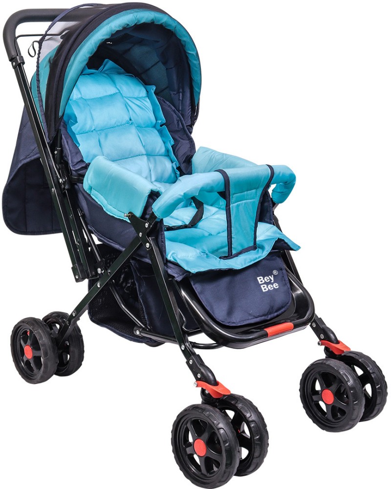 BeyBee Baby Stroller with Reclining Seat and Adjustable Handle with Foldable Sun Canopy Stroller Buy Stroller in India Flipkart