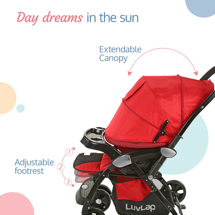 Luvlap best sale galaxy pram