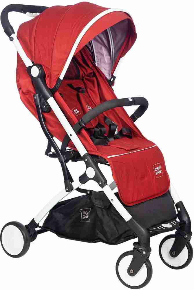 MeeMee Premium Baby Stroller Pram for 0 3 Years Soft Foam Handle Airport friendly Pram
