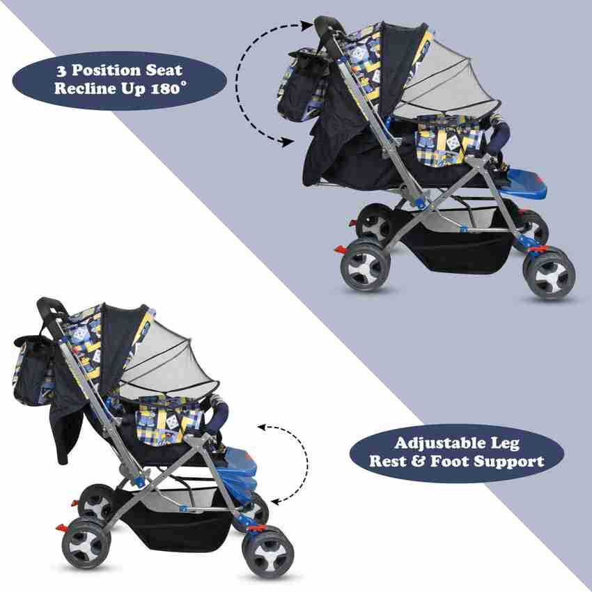 Blue shop kids pram