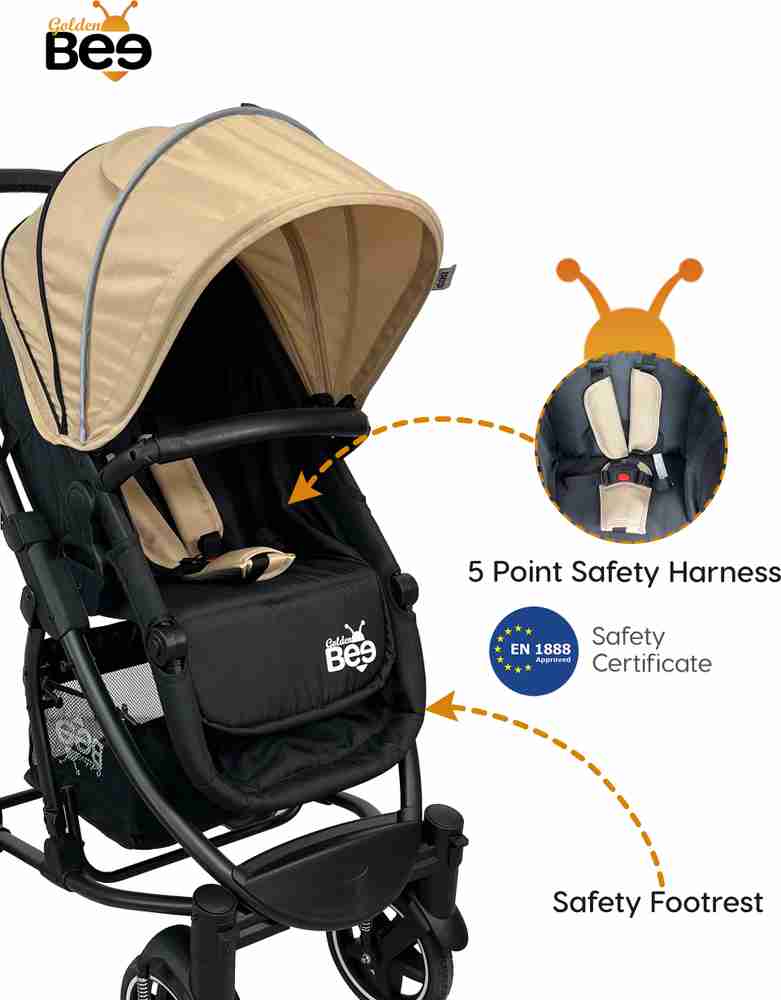 Golden Bee Royal Crown Stroller Parm for Infant 2 in 1 Transformable Baby Age 0 3 Years Pram Buy Pram in India Flipkart