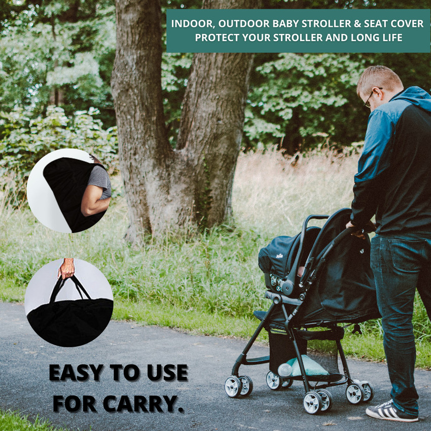 KHOOBREZ Baby Buggy Pram Stroller Rain Cover Price in India