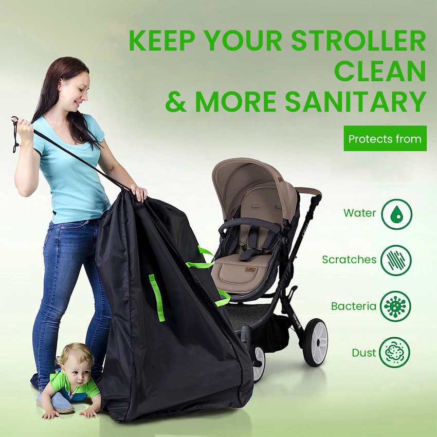 Stroller cover for storage outlet