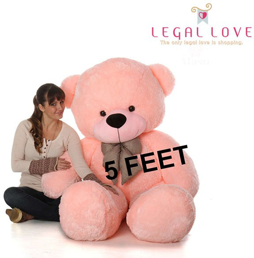 5 feet outlet pink teddy bear
