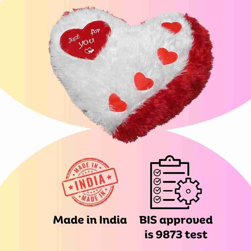 Dysha Just For You Ultra Soft Heart Gift Pillow for Couple
