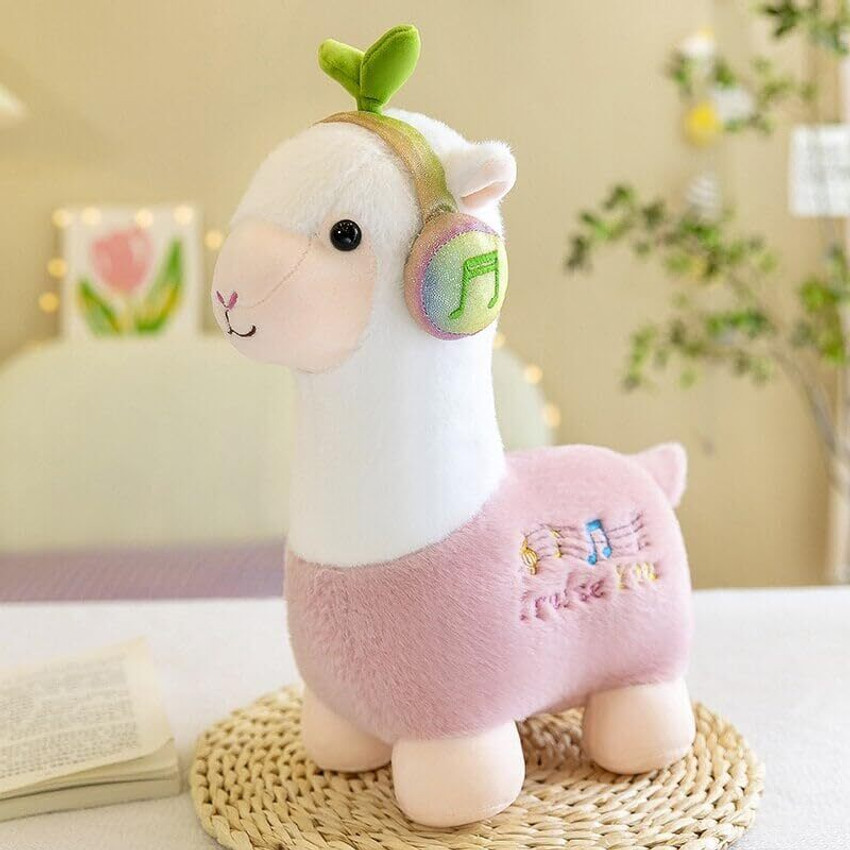 AN Teddy Baby Sheep with Headphone Soft Stuffed Animal Toy for Birthday Gift Baby Kids 35 cm Baby Sheep with Headphone Soft Stuffed Animal Toy for Birthday Gift Baby Kids