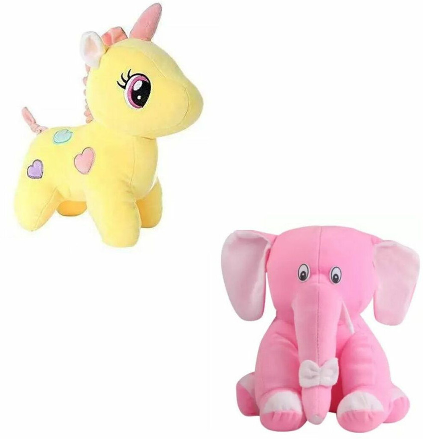 ANVIK Unicorn Elephant Stuffed Soft Toys For Kids Perfect For