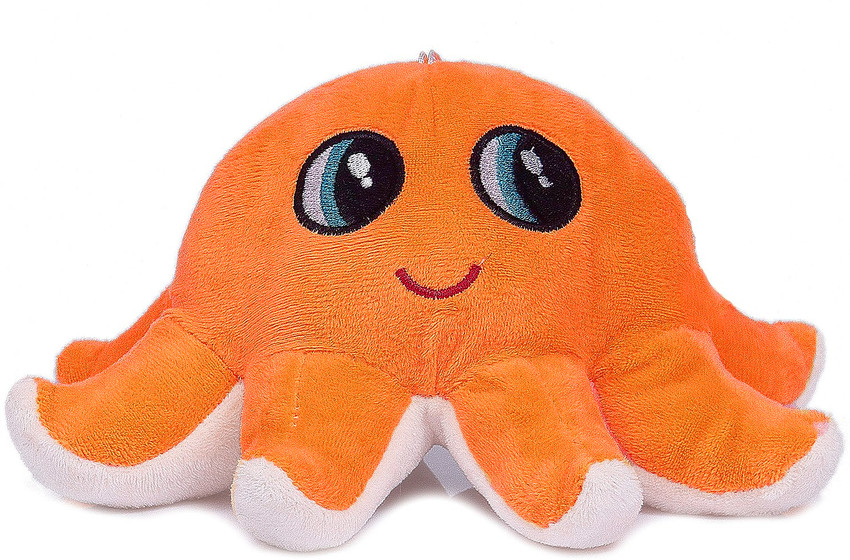 Orange octopus top stuffed animal
