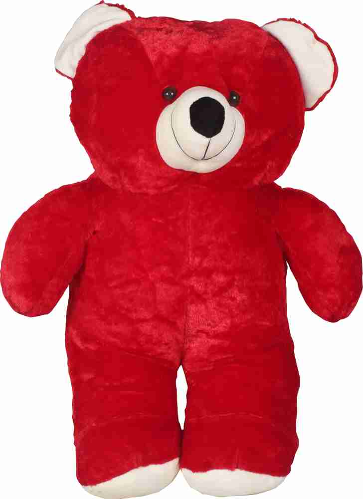 Big teddy bear in red colour hotsell