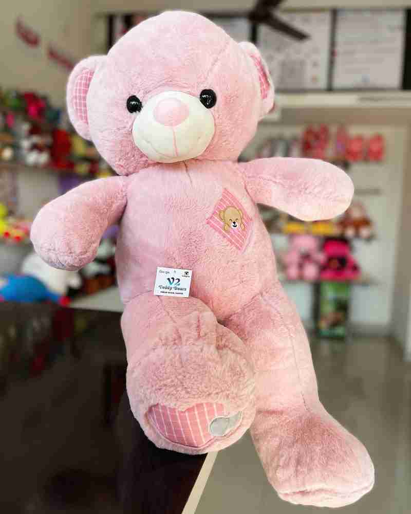 KN Inc Peach color soft teddy bear 3 feet huggable teddybear Washable Teddy 90 cm Peach color soft teddy bear 3 feet huggable teddybear Washable Teddy Buy Teddy Bear