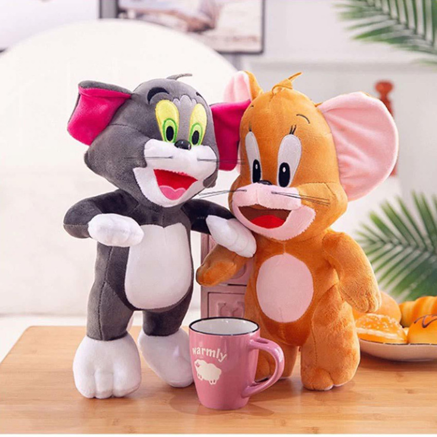Mallexo Tom and Jerry Soft Toys for Kids 30Cm Animals Cat and Mouse Stuffed Animal 30 cm Tom and Jerry Soft Toys for Kids 30Cm Animals Cat and