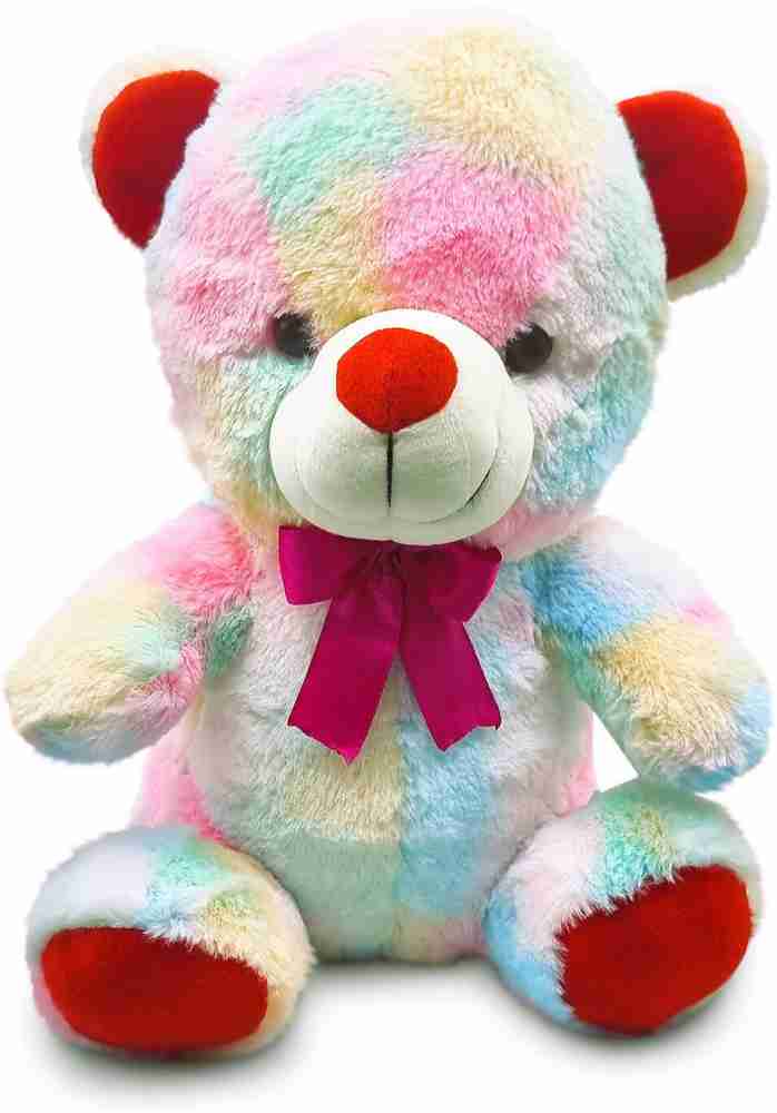 GOLDENHUB TEDDY BEAR 30 CM SITTING RAINBOW - 30 cm - TEDDY BEAR 30 CM  SITTING RAINBOW . Buy Bear toys in India. shop for GOLDENHUB products in  India. | Flipkart.com