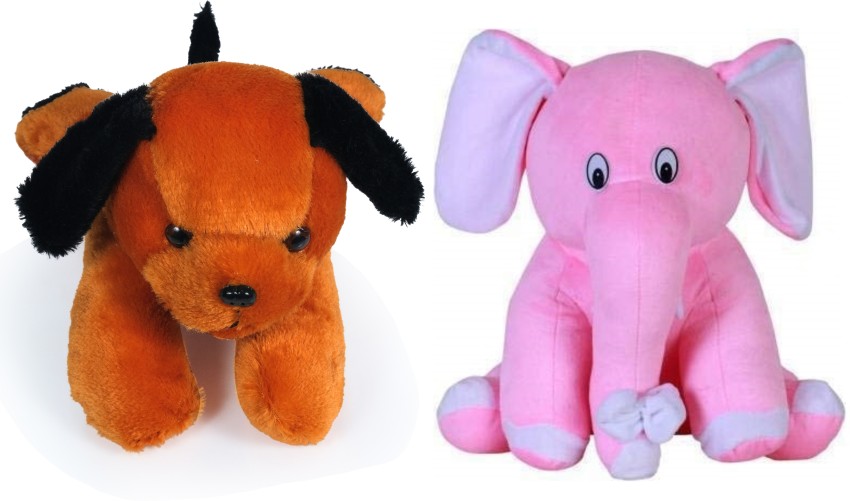 Pink elephant squeaky dog 2024 toy