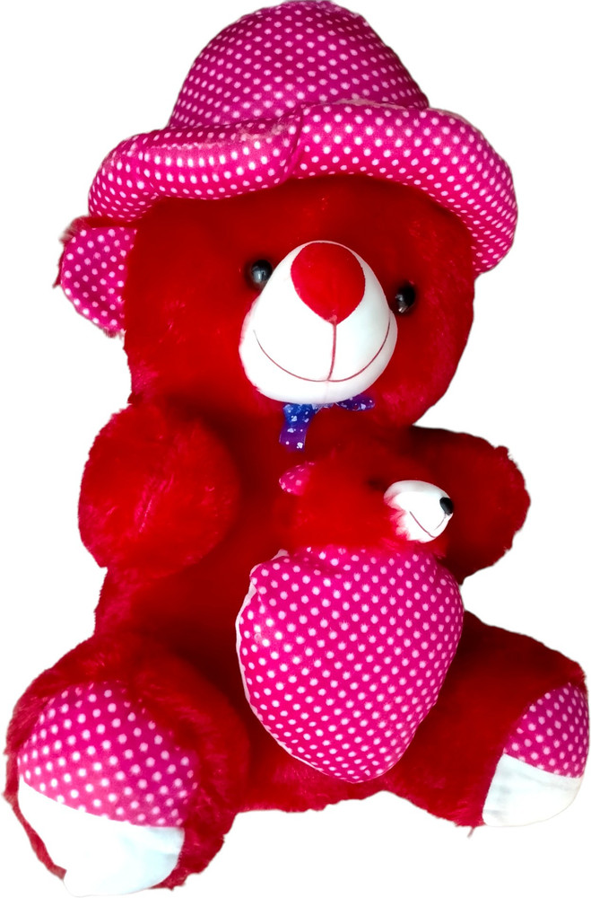 Caught Trendy Big 25 Inch 2 in 1 Teddy Bear With Small Baby Soft