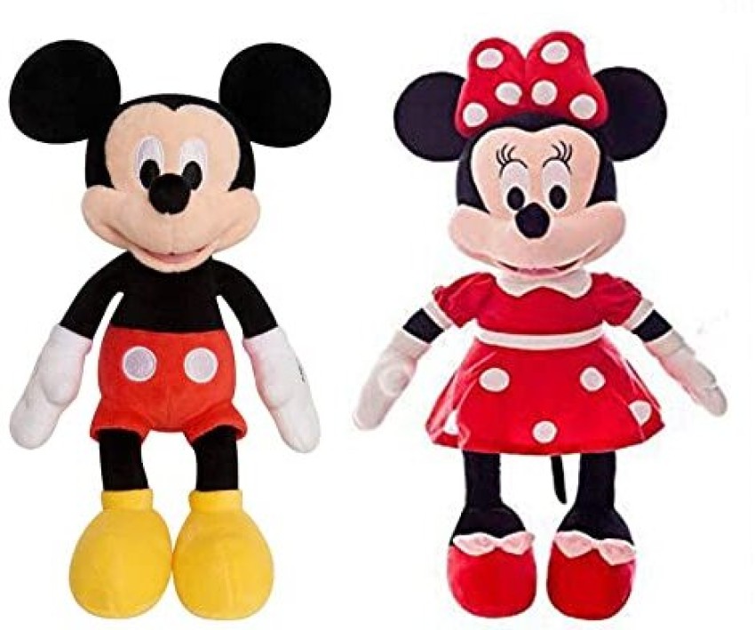 stuffed mickey and minnie mouse