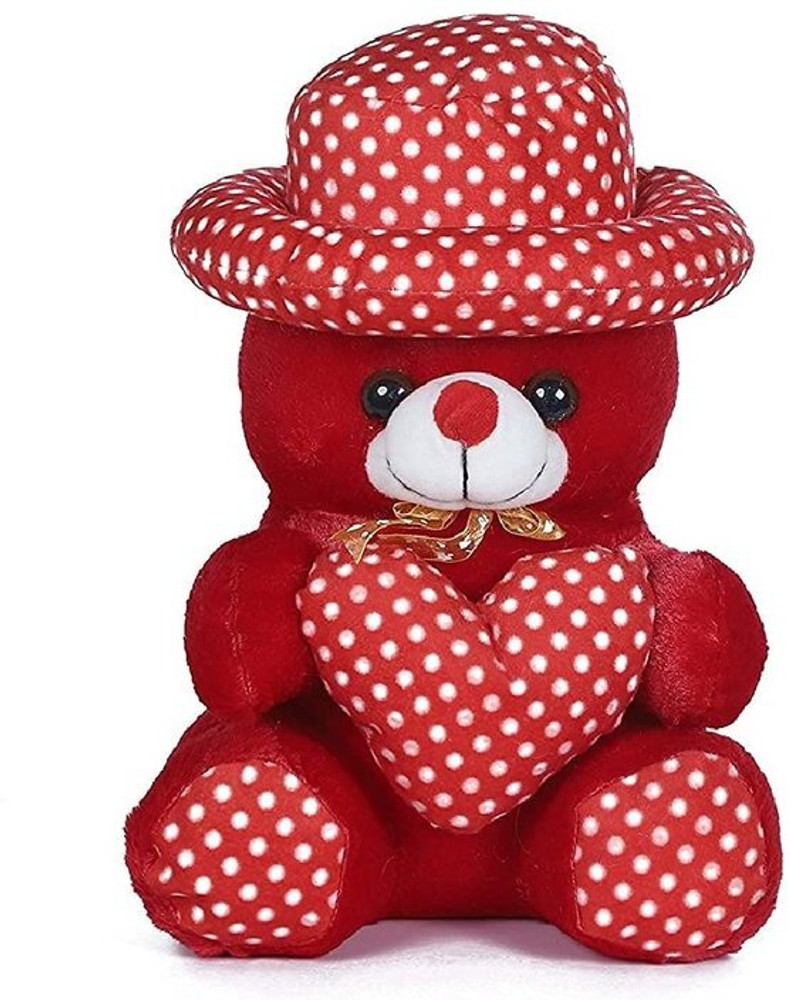 Teddy bear with red hat discount
