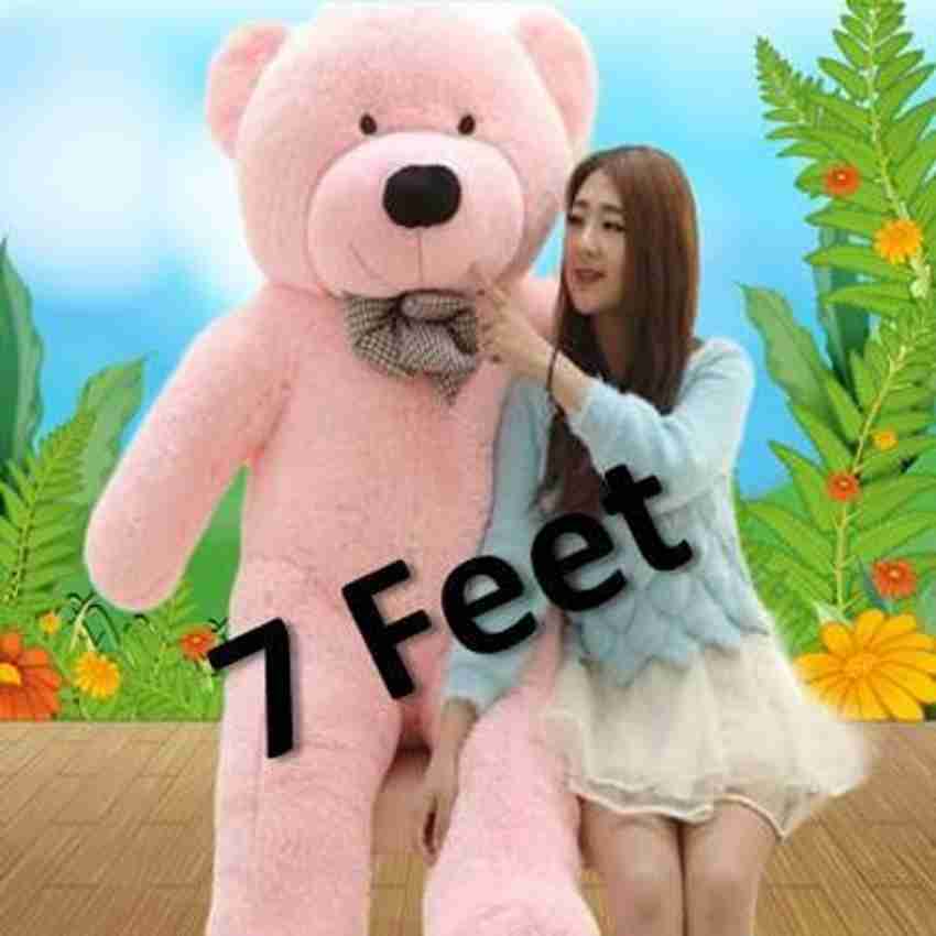Krishna Creation Teddy Bear 7 Feet Red Full Size Teddy Bear Big Teddy Bear Soft Teddy Bear 213 cm Teddy Bear 7 Feet Red Full Size Teddy Bear Big Teddy