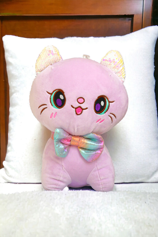 Pink cat teddy new arrivals