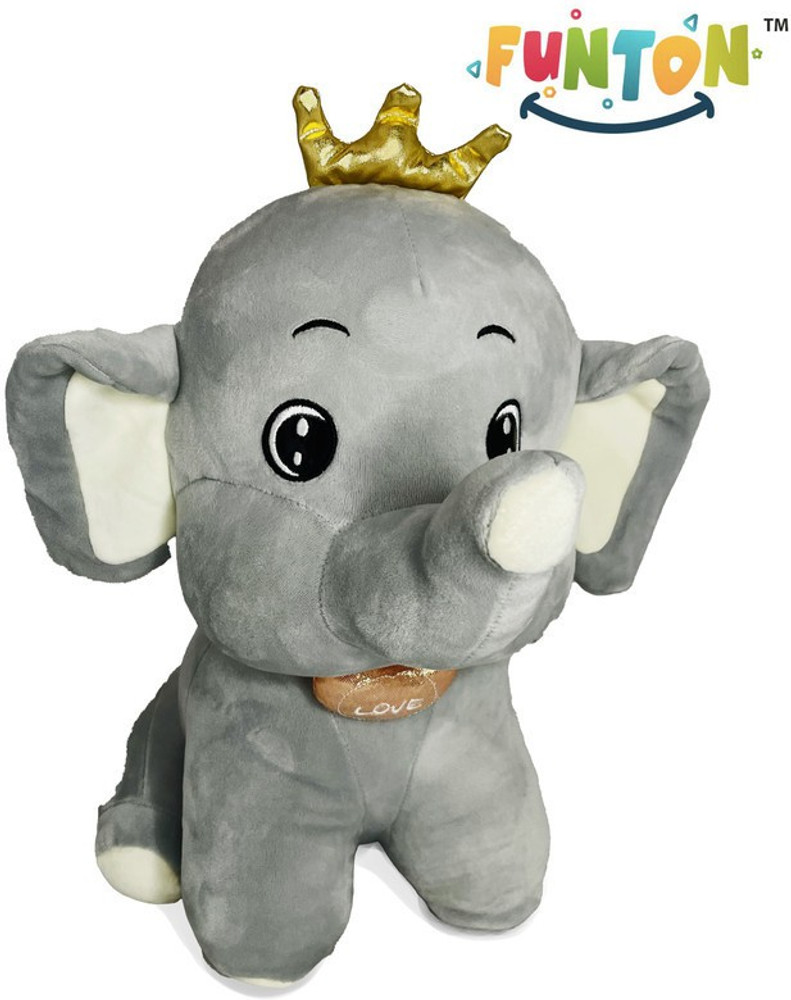 Funton Premium Plushie Beauty Crown Elephant Stuffed Animals For