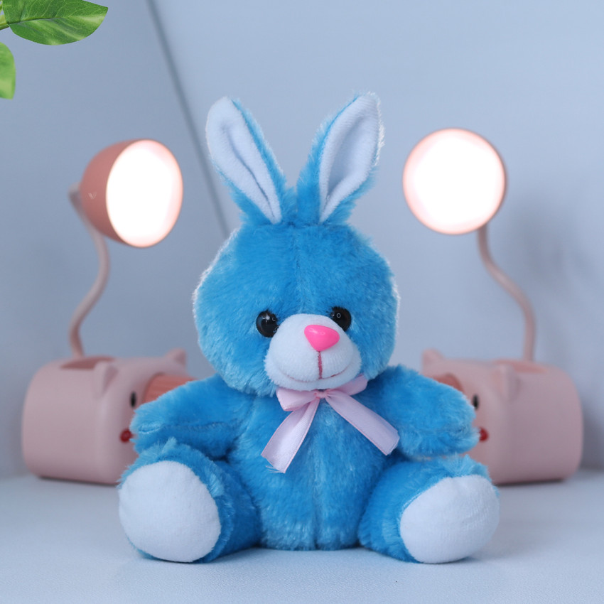 Millionminds Small Cute Rabbit Soft Plush Fabric Soft Toy Blue Teddy Bear Cute 22Cm 22 cm Small Cute Rabbit Soft Plush Fabric Soft Toy Blue Teddy Bear Cute 22Cm